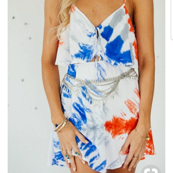 Moonuy Women Summer V-Neck Dress Casual Mini Dress Floral Printed Dress Hawaii Party Holiday Skirt Dress